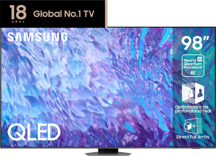 Smart Tv Samsung Qled 98P 4K Q80Cag - Vista principal