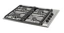 Anafe a gas LONGVIE A6600XF 60cm acero inox rejilla fundición A+ - Miniatura 2