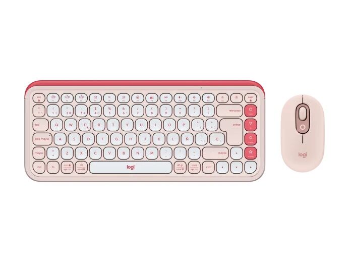 Teclado y Mouse Logitech Pop Icon Rose 920-013053 - Vista principal