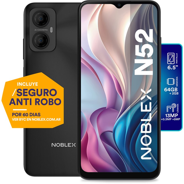 Noblex N52 64 Gb Negro - Vista principal