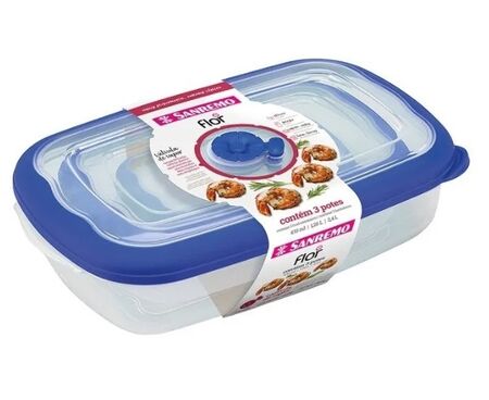 Set X3 Rectang.717719722 Azul 722C