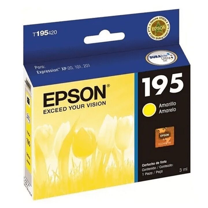 Cartucho Epson T195420Amarillo - Vista principal