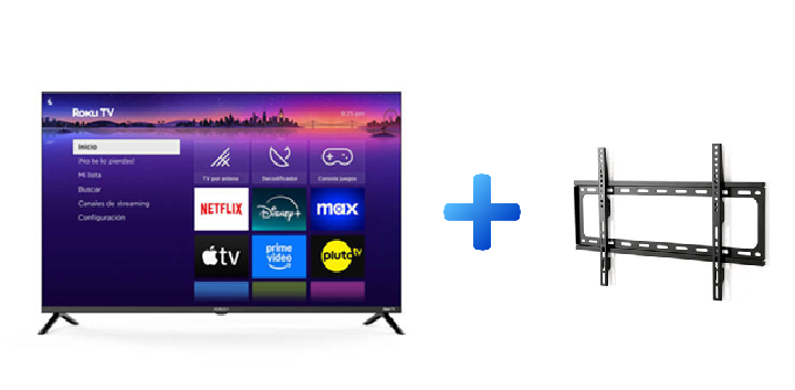 Combo Smart TV 43" Noblex Roku DB43X3100 + Soporte LCD Wall Mount de regalo - Vista principal