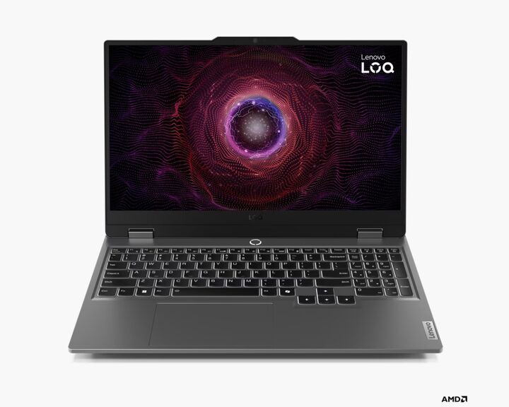 Notebook LenovoLOQ 15ARP9 15.6 AMD R7 7435HS 24 GB 4800MHZ DDR5 512 GB NVME RTX4050 W11H - Vista principal