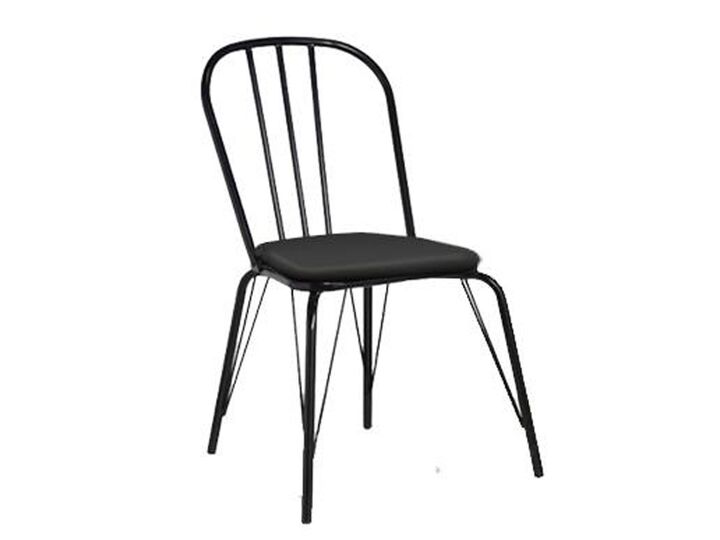 Silla Caño Dielfe Brooklyn Negra Tap Negro - Vista principal