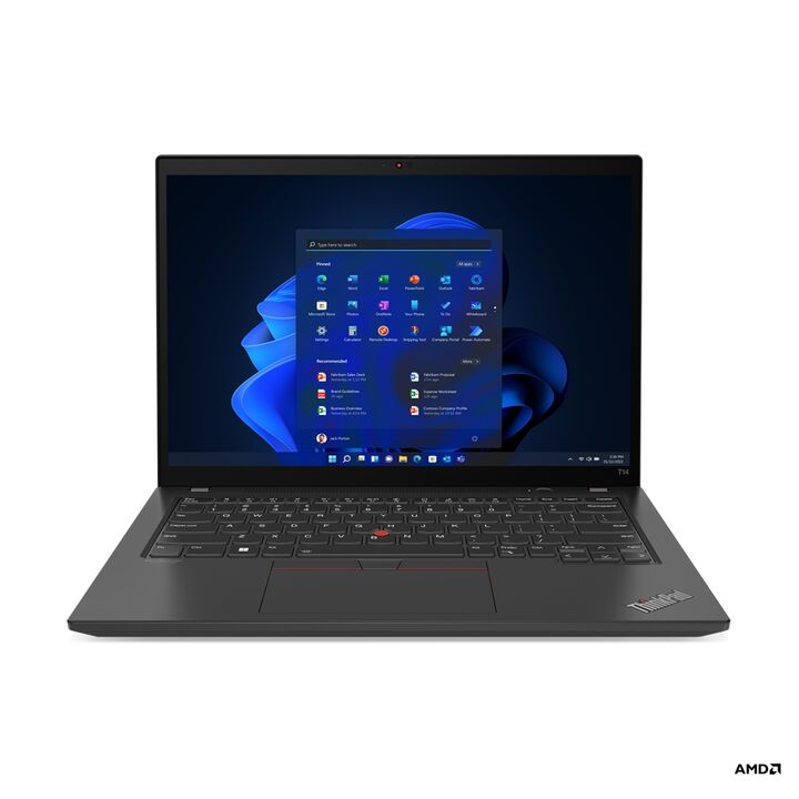 Notebook Lenovo ThinkPad T14 14 AMD Ryzen 5-6650U 16GB SSD512GB Win11Pro - Vista principal