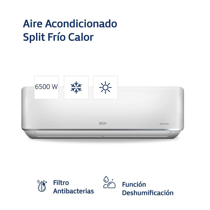 Acondicionador de aire BGH BS65WCCR 6500W split F/C - Vista principal