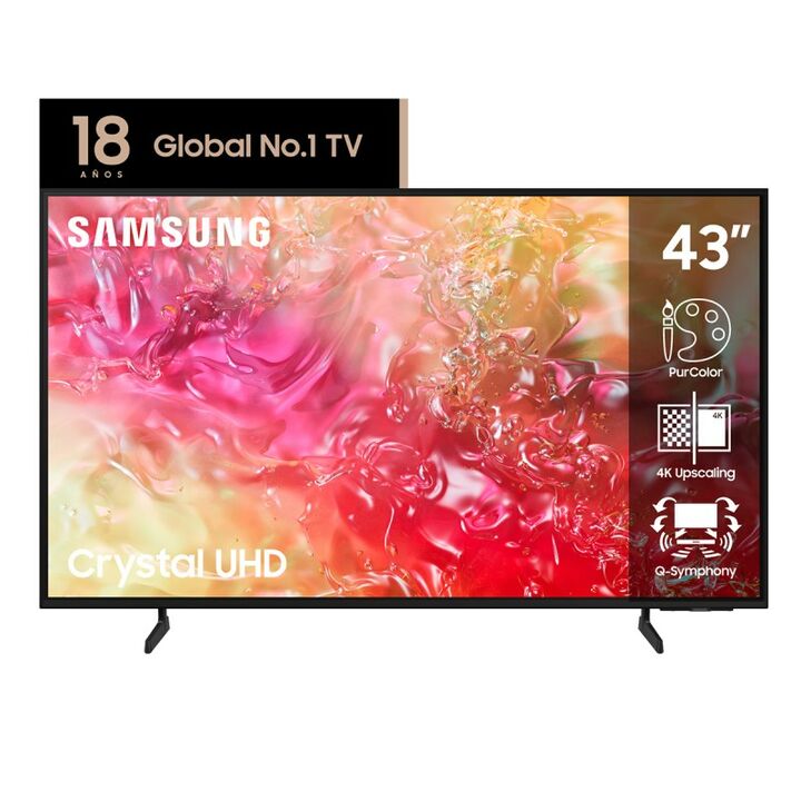 Smart Tv Led Samsung 43P 4K Du7000 - Vista principal