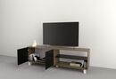 Mesa Tv Hasta 75 2 Puertas Nogal L.|negro M. Tables - Miniatura 3