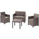 Set de Jardin Keter Elodie 2 Sillas 1 Sillon 1 Mesa Cappucci - Miniatura 1
