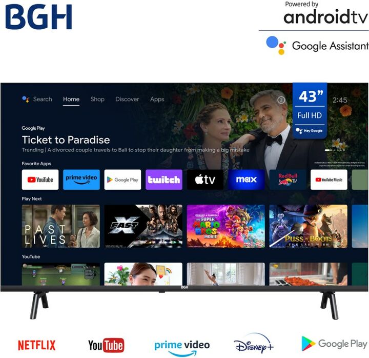 Smart Tv Led Bgh 43P Fhd B4325Fs5A - Vista principal