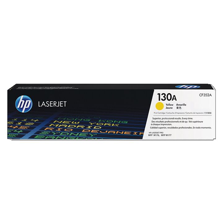 Tóner Hp 130a Amarillo Laserjet Original Para Laser Cf352a - Vista principal