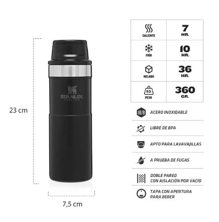 Vaso Termico One Hand Negro 473 Ml Stanley 10-06439-071