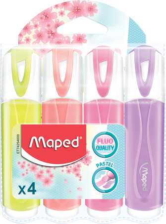 Marcador Maped Classic Pastel Bolsa Carton X 4 Uni