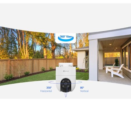 CAMARA DE SEGURIDAD EZVIZ EXTERIOR MODELO CS-H8C 2MP, 4MM, WIFI 1080P (303102569)