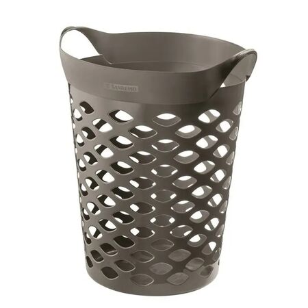 Canasto De Ropa Gris De 44Lts 41X45X56Cm 18442