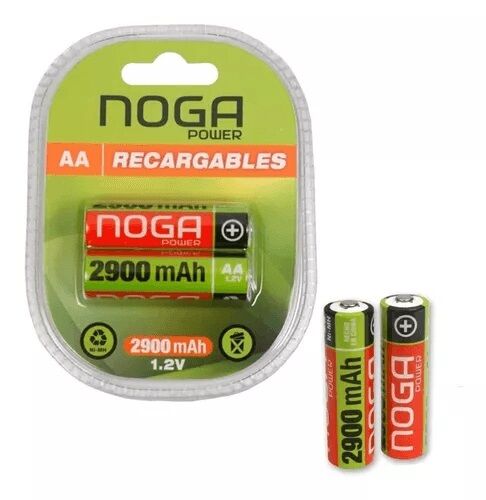 Set de dos pilas recargables AA Noga NP-AAM 2.9B - Vista principal