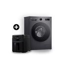 Combo Lavarropas LG Wm65mvfs6 Y Freidora De Aire Techgo 5l Gris Oscuro - Miniatura 1