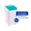 LAVARROPAS COLUMBIA SEMIAUTOMATICO  LSC 7001- 7KG, CON DESAGOTE - Miniatura 1