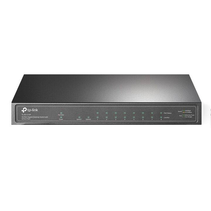 Switch Tp-Link TL-SG1210PGigabit 9P 8POE+ 1SFP - Vista principal