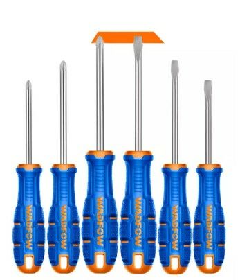 Juego De Destornilladores Varilla Magntica 6 Pzs Wadfow WSSA406