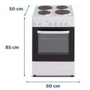 Cocina Eléctrica Philco Phch050B 4 Hornallas 50Cm Blanco - Miniatura 2