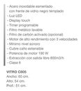 Campana De Pared Ormay Vitro C605 Touch 60 Cm - Miniatura 4