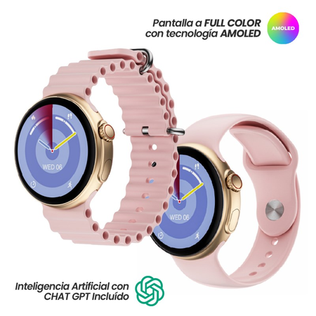 Smartwatch Grow Home Gr22Gt Rosa Ia