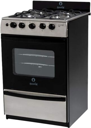 Cocina Escorial Multigas 56Cm 4 Hornallas Master Style Inox