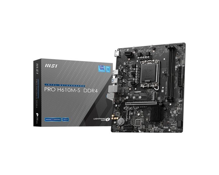 Mother MSI PRO H610M-S DDR4 1700 - Vista principal