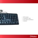 Teclado Usb Gfast Keq-022 15 Hot Key Negro - Miniatura 2