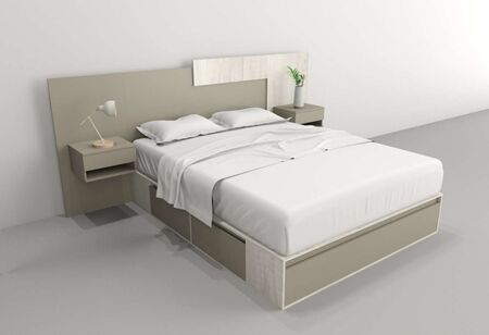 Box 1,60m 4 Cajones 1 Puerta Nevado Gris C. Tables