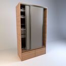 Placard Corredizo 1,20 2 Cajones 2 Zapateros Olmo F. Gris C. Tables - Miniatura 3