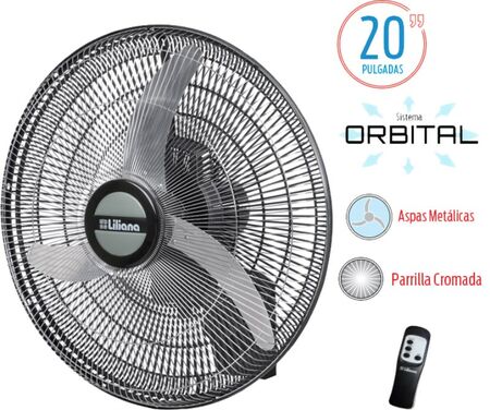 Ventilador De Pared Liliana Vwc2016 20 Pulgadas 90W