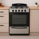 Cocina Multigas 53cm Peabody Acero Inoxidable - Miniatura 2