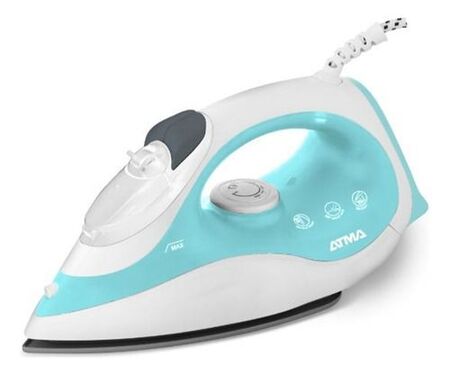 Plancha A Vapor Atma Perfect Care Pav1217pi Color Blanco y Celeste 220V