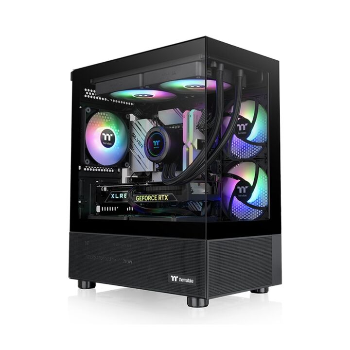 Gabinete TT View 170 Micro Chassis TG x2 Fan ARGB x3 Black - Vista principal
