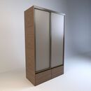 Placard Corredizo 1,20 2 Cajones 2 Zapateros Nogal L. Gris C. Tables - Miniatura 4