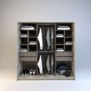 Vestidor 1,80m 4 Cajones Nevado Gris C. Tables - Miniatura 1