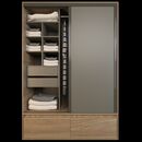 Placard Corredizo 1,50 2 Cajones 2 Zapateros Olmo F. Gris C. Tables - Miniatura 2