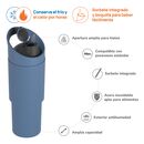 Botella Deportiva Asobu Cosmic 1L - Slate Grey - Miniatura 3