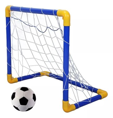 Arco De Futbol Para Armar Con Pelota Mas Red E Inflador 7660