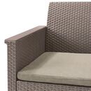 Set de Jardin Keter Elodie 2 Sillas 1 Sillon 1 Mesa Cappucci - Miniatura 3