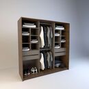 Vestidor 1,80m 4 Cajones Nogal L. Gris C. Tables - Miniatura 2