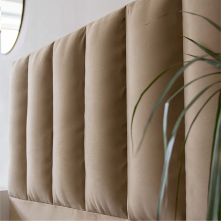 Respaldo de cama 1 1/2 Plazas 100x120 cm modelo canelon beige