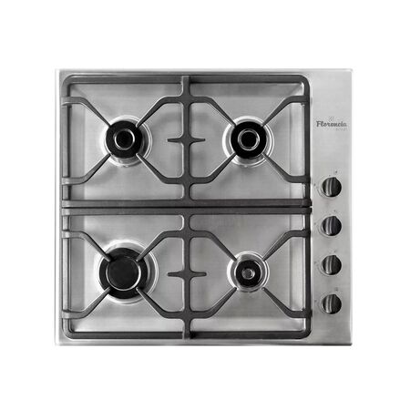 Anafe a gas Florencia 6748I Acero Inox Rejilla de fundición A++