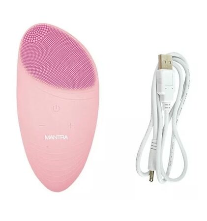 Masajeador Sonico Y Cepillo Facial Pink Mantra - SILICONE 2 PINK
