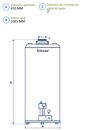 Termotanque Senorial 85 Lts Mg CSup PieColgar Tsz-85 330002 83Litros - Miniatura 2