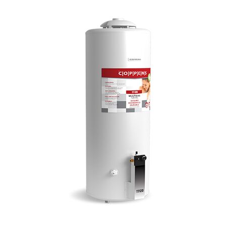 TERMOTANQUE A GAS COPPENS  - 120 LTS, PIE/COLGAR, C SUP, MULTIGAS (TTQ-120)