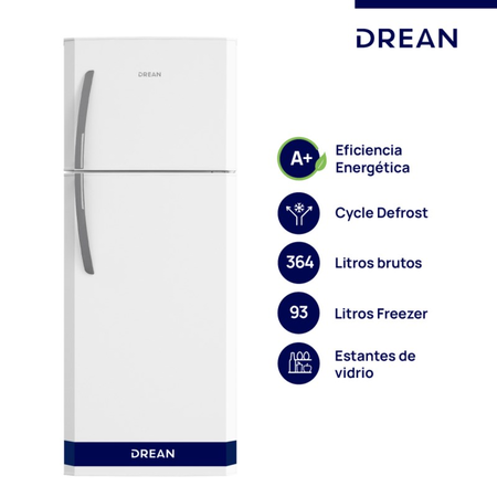 Heladera Drean 364L Hdr370F50B A .